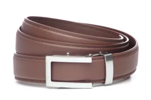 1.25" Chocolate Leather w/buckle