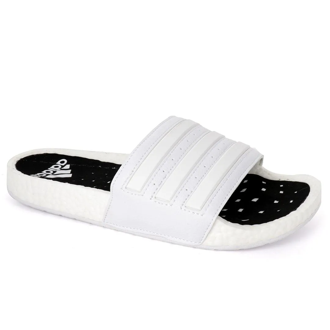 AD Adilette Boost Men's Lightweight Breathable Slide-White