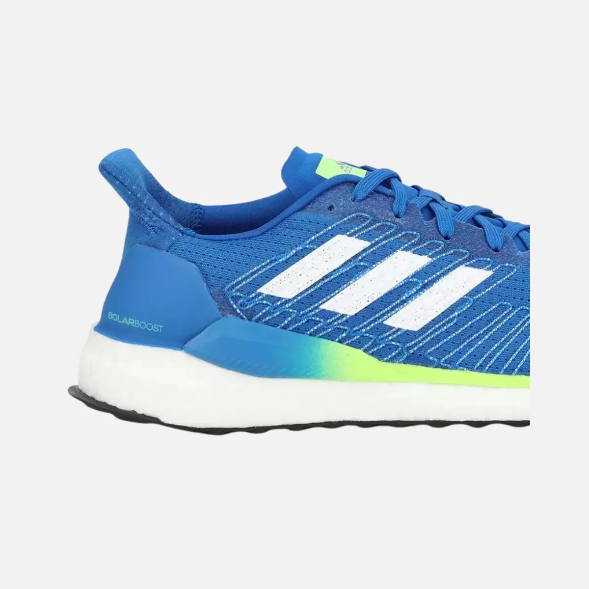 Adidas Men Solar Boost 19 Men's  Running Shoes -Glory Blue/White/Green