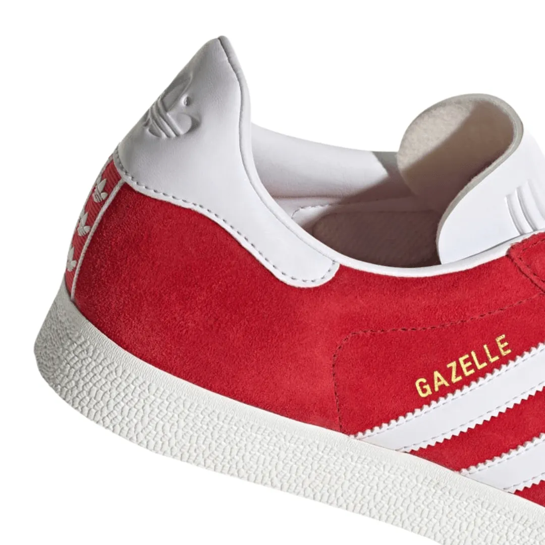 Adidas - Men's Gazelle 'Scarlet White' - Better Scarlet / Cloud White / Core White