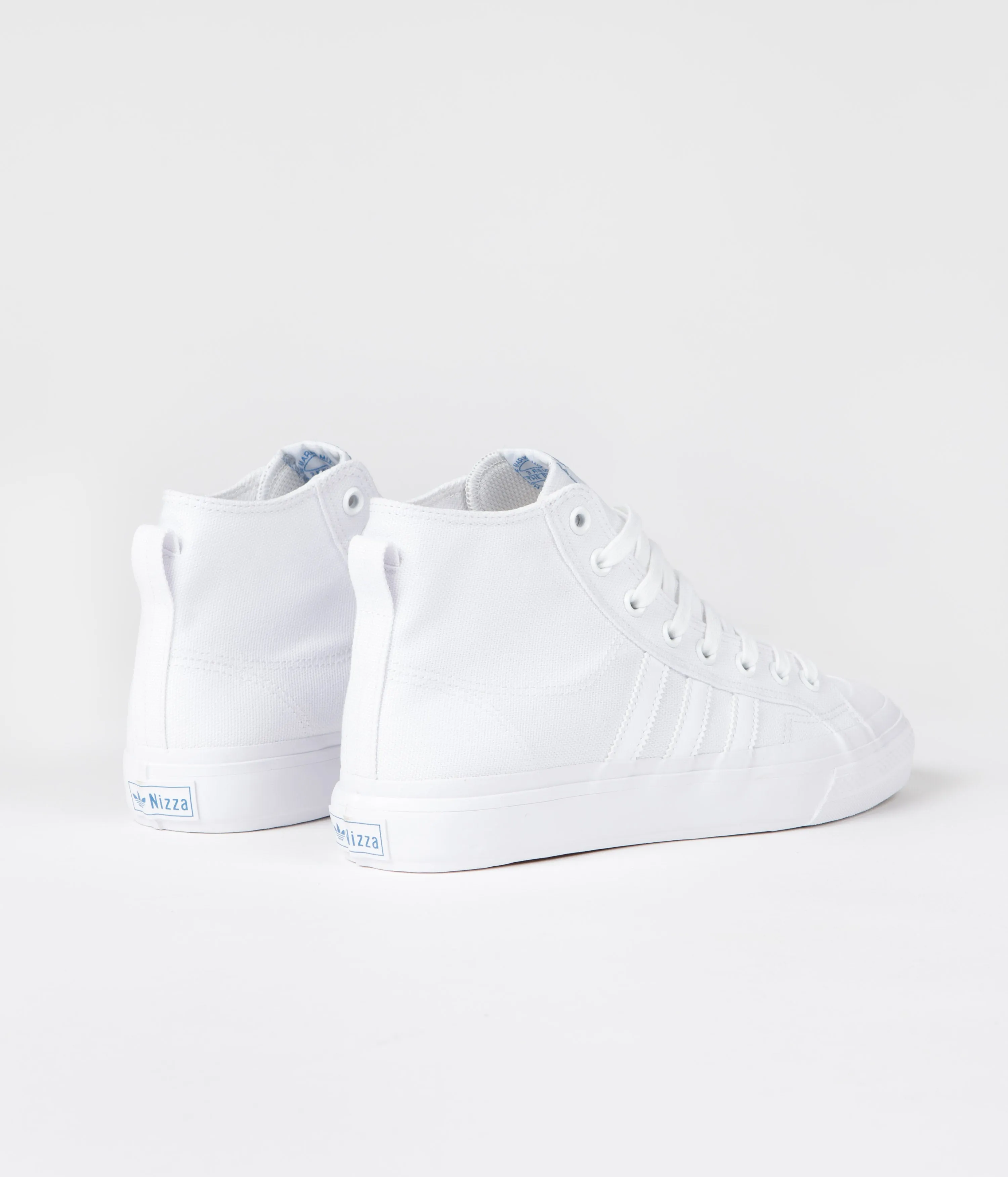 Adidas Nizza Hi ADV Shoes - FTWR White / FTWR White / Bluebird