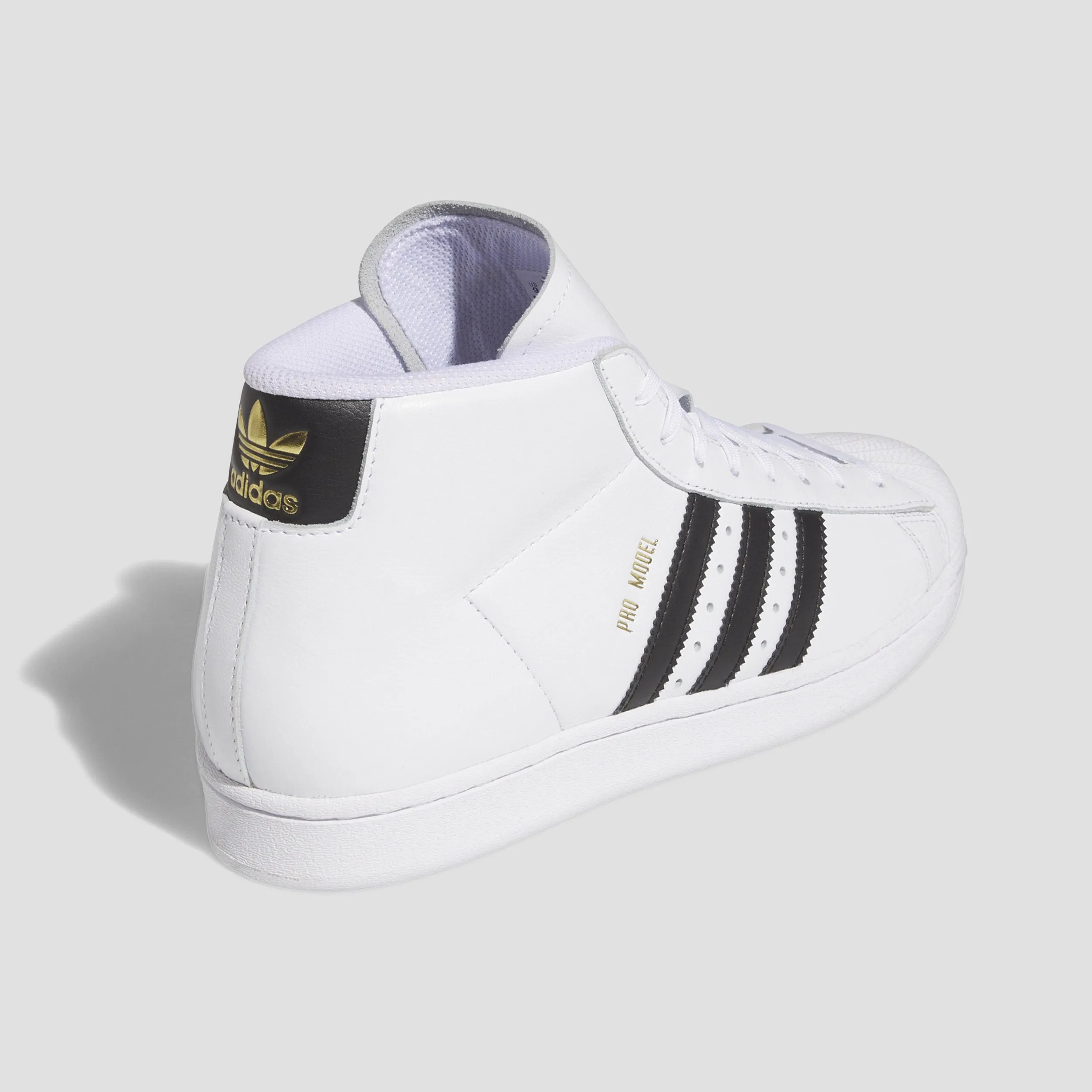 adidas Pro Model ADV Skate Shoes Cloud White / Core Black / Gold Metallic