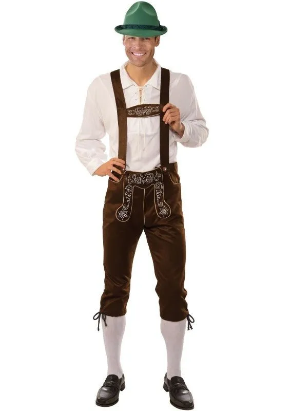 Adult Oktoberfest Traditional Germany Lederhosen Man Costume