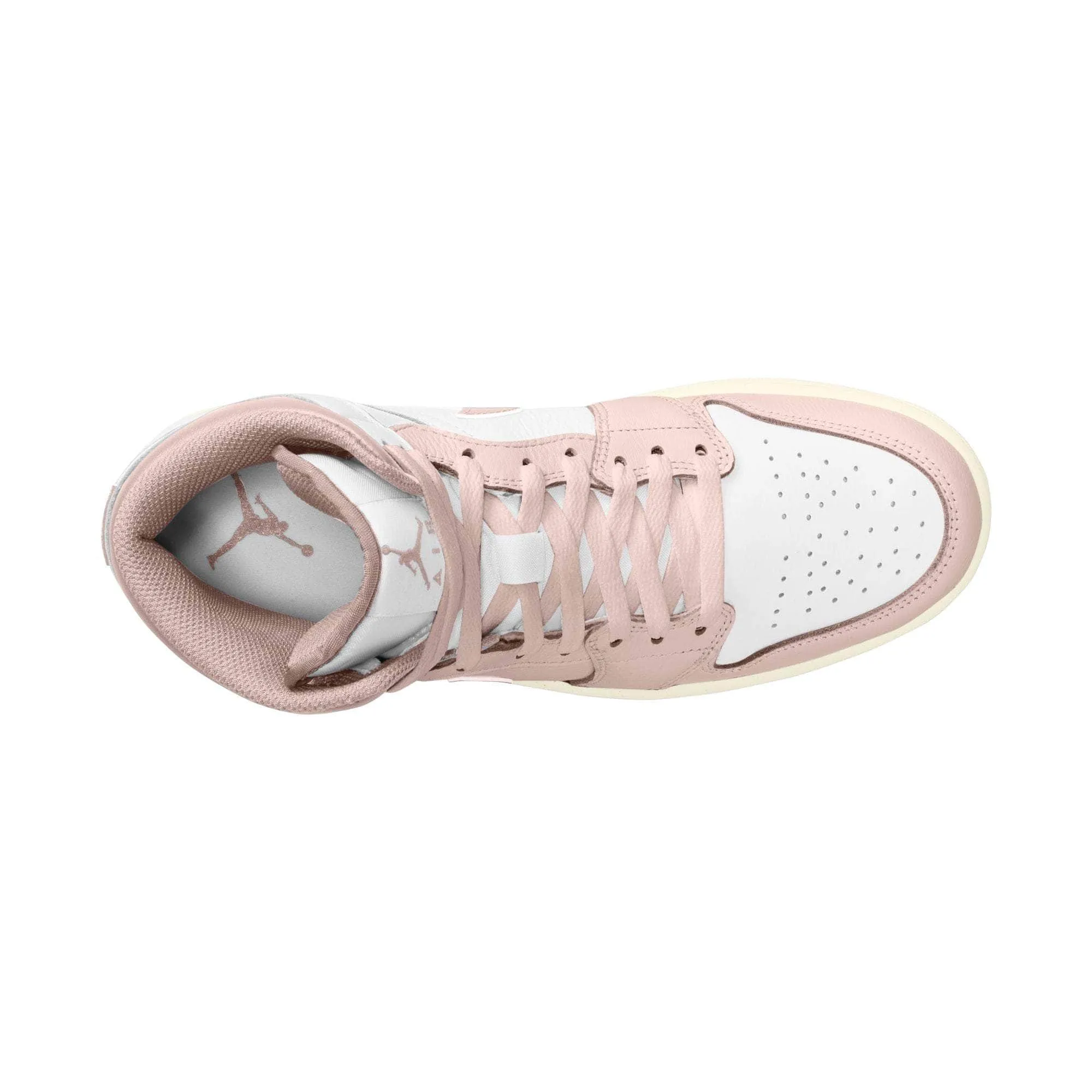 Air Jordan 1 Mid "Pink Suede"  - Men's