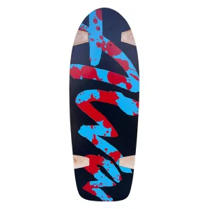 Alva Splatter Re-Issue Black With Blue and Red Skateboard Deck