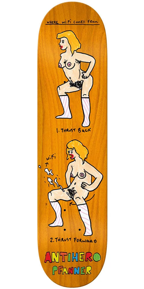 Anti-Hero Chris Pfanner Porous II Skateboard Deck - Assorted - 8.18in x 31.81in