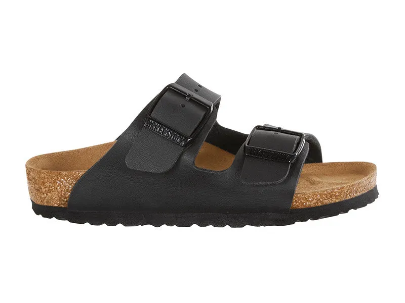 Birkenstock Kids Arizona Birko-Flor Nubuck Black - Narrow