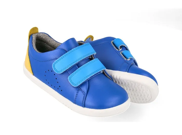 Bobux Grass Court Azure-Pineapple Velcro Kids Shoes