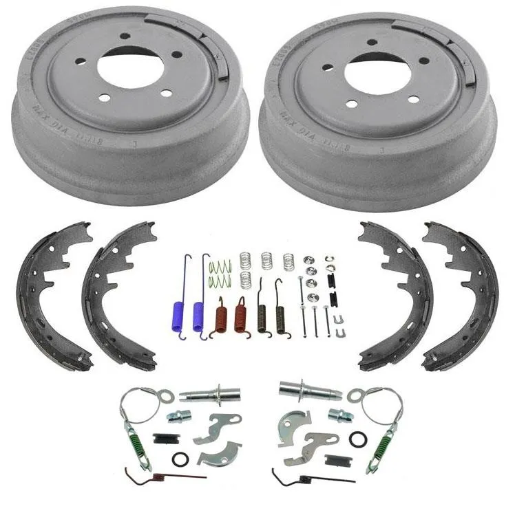 Brake Drums Brake Shoes Hardware 7pc Kit for Ford F150 5 Stud 1997-1999