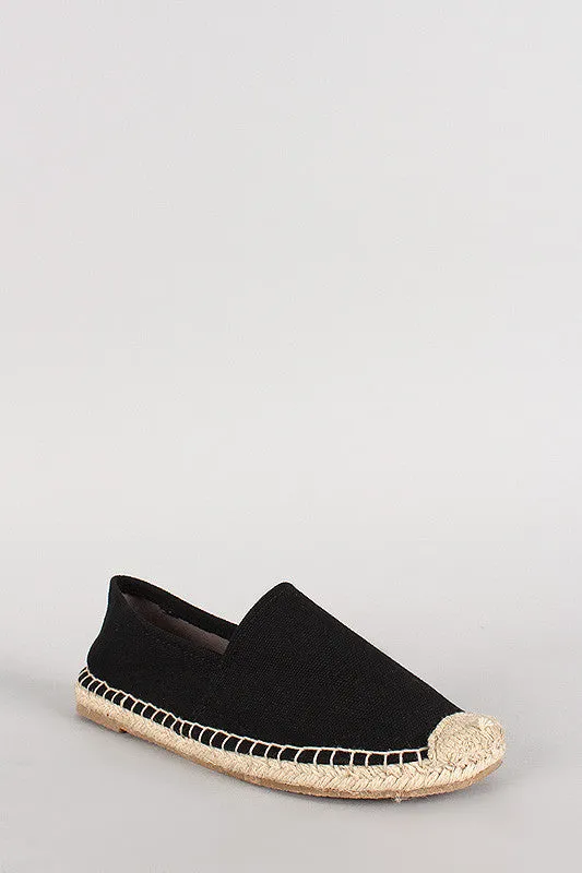 Breckelle Canvas Espadrille Skimmer Loafer Flat