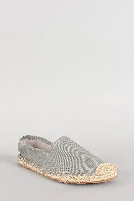 Breckelle Canvas Espadrille Skimmer Loafer Flat