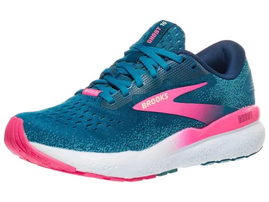 Brooks | Ghost 16 GTX | Women's | Moroccan Blue/Pink/Yellow