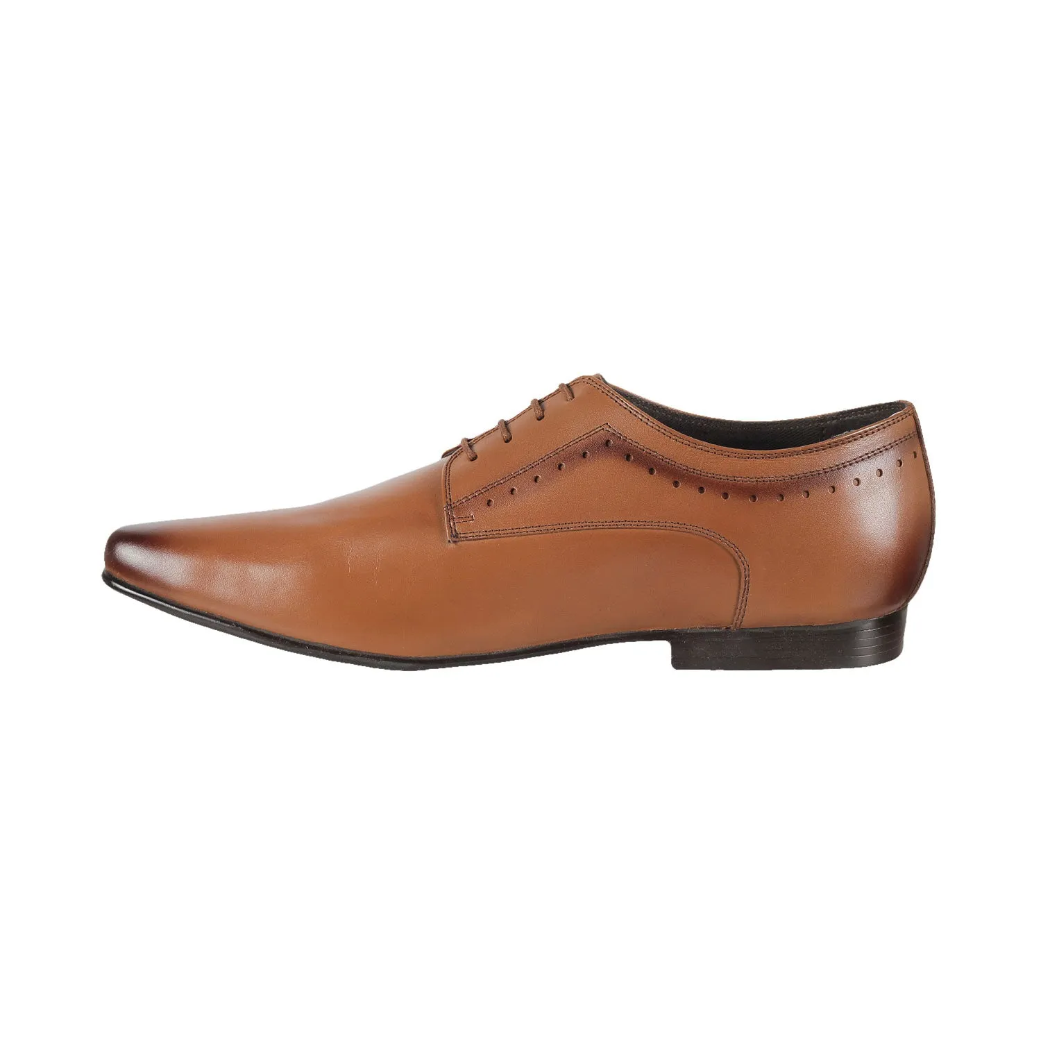 Capsule - CI456 <br> Large Size Regular Width Soft Leather Tan Formal Shoes