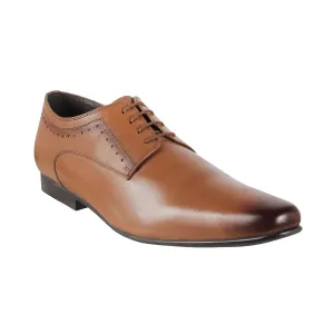 Capsule - CI456 <br> Large Size Regular Width Soft Leather Tan Formal Shoes