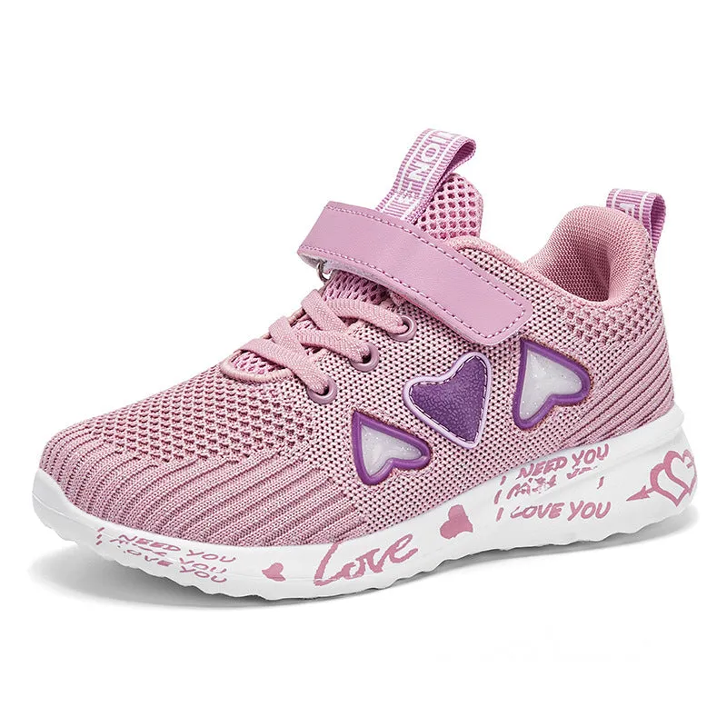 Casual Shoes Light Mesh Sneakers Kids Summer Children Fashion Tenis Cute Sport Cartoon Female Running Sock Footwear