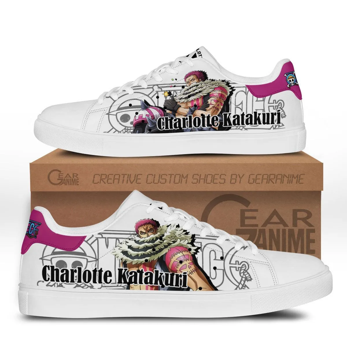 Charlotte Katakuri Skate Sneakers Custom Anime OP Shoes