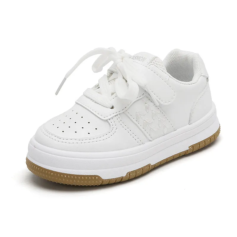 Children's White Shoes Sneakers Lightweight Non-slip Boys Casual Soft Bottom Baby Sneakers