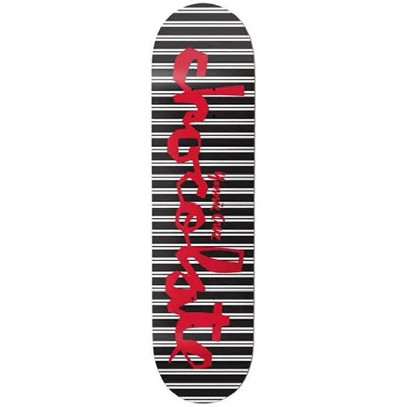 Chocolate 8.375” x 31.75" Cruz Striped Chunk Skateboard Deck