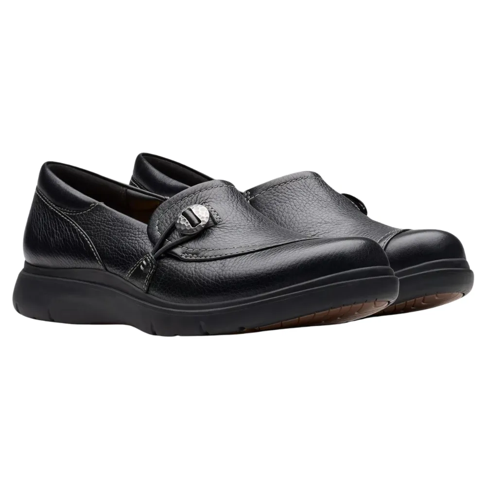 Clarks Certina Ease Black Leather Slip-On (Women's)