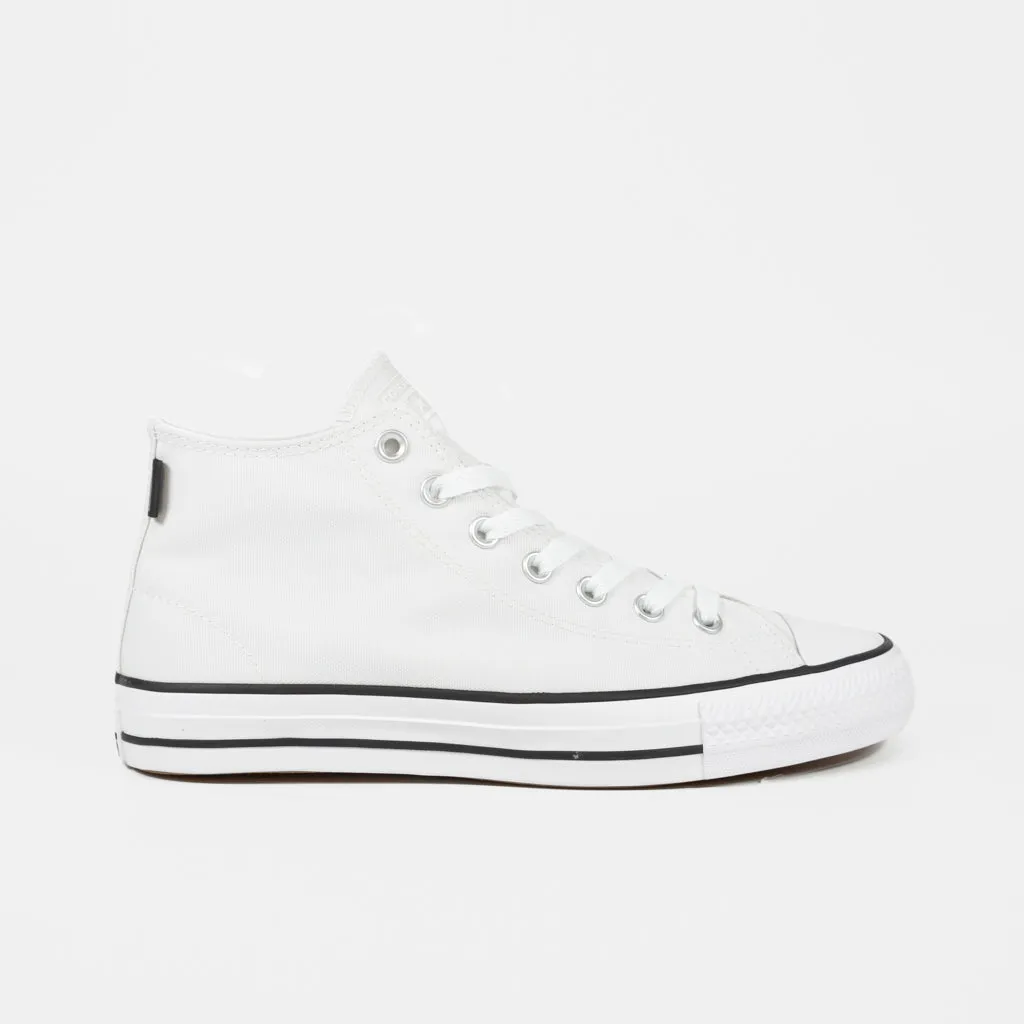 Converse Cons - CTAS Mid Pro Shoes - White / White / Black