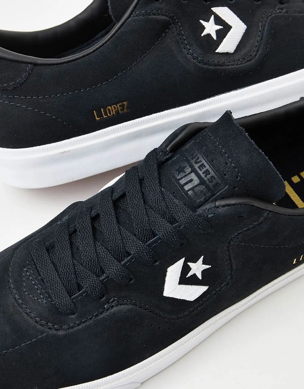 Converse Louie Lopez Pro Ox Skate Shoes - Black/Black/White