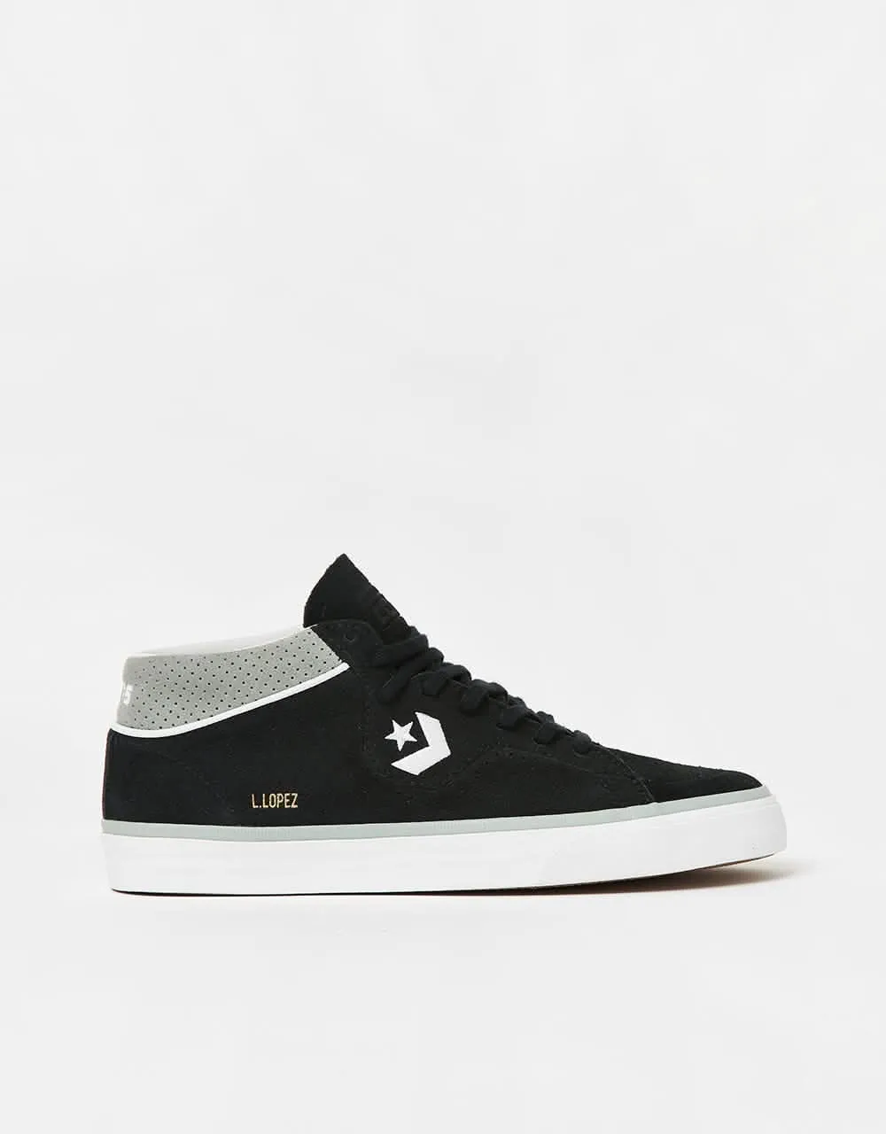 Converse Louie Lopez Pro Suede Skate Shoes - Black/Ash Stone/White