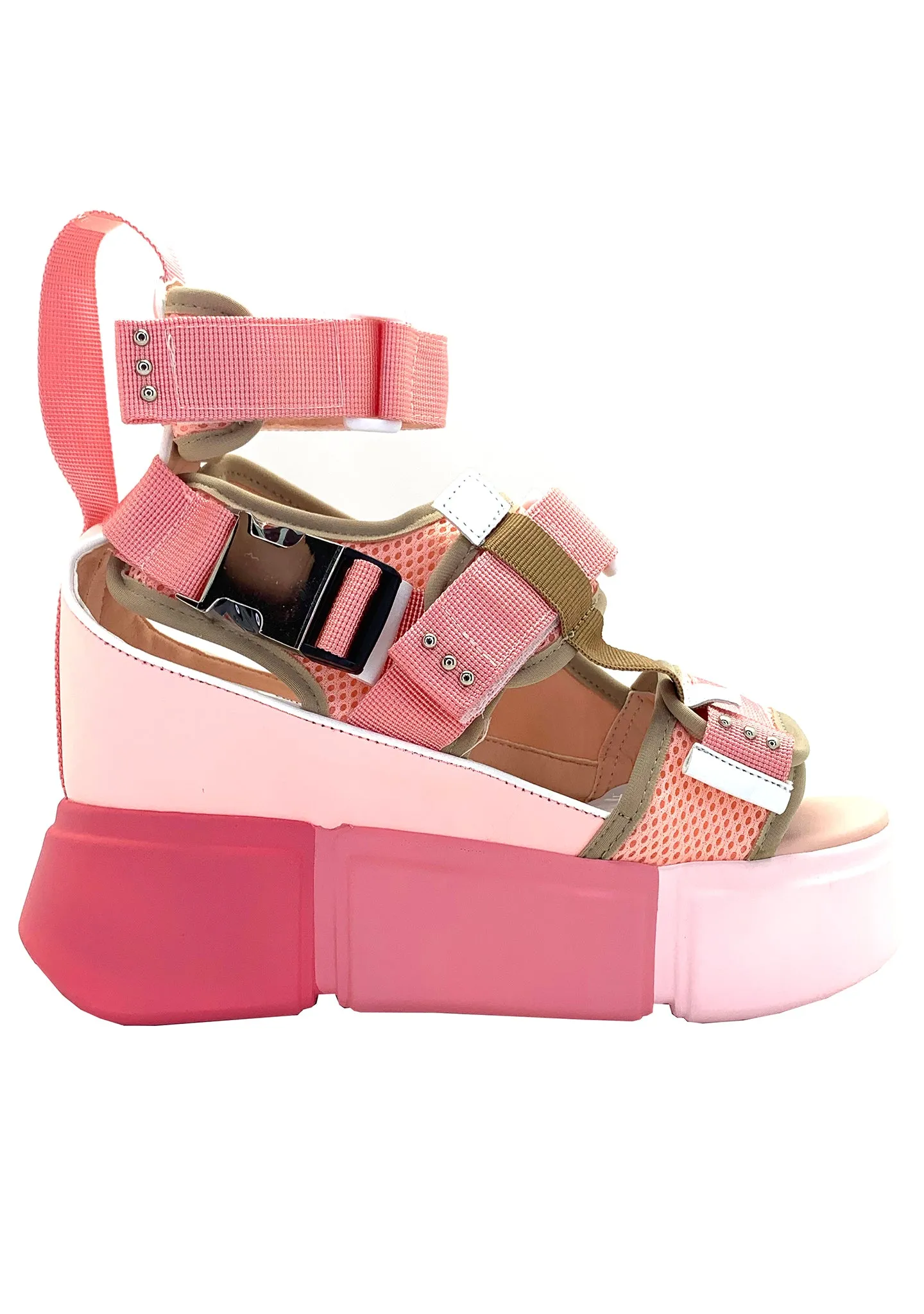 CRANBERRY 07 Bubblegum Crisis Pink Platform Sandals