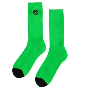 Creature Skateboards Green Contrast Mens Socks