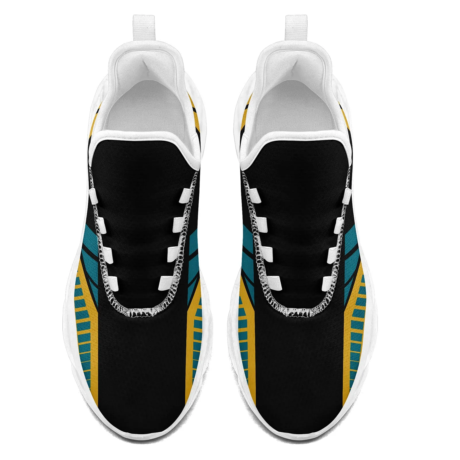 Custom Black Yellow Jacksonville Maxsoul Shoes Personalized Sneaker FN003-D020325-16