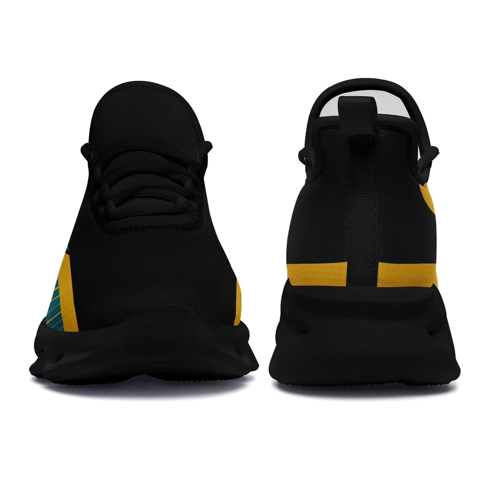 Custom Black Yellow Jacksonville Maxsoul Shoes Personalized Sneaker FN003-D020325-16