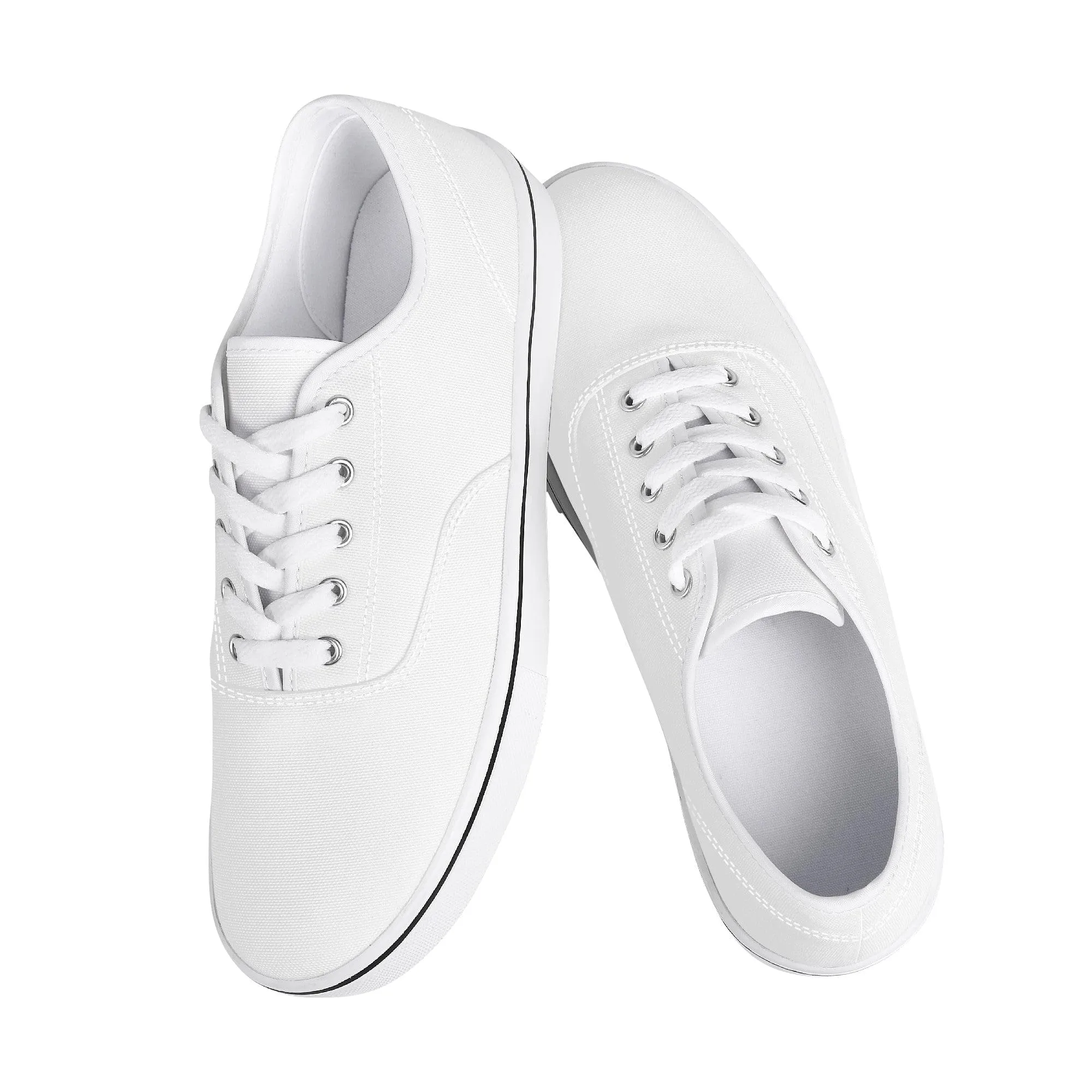 Custom Skate boarding Shoe - White D3