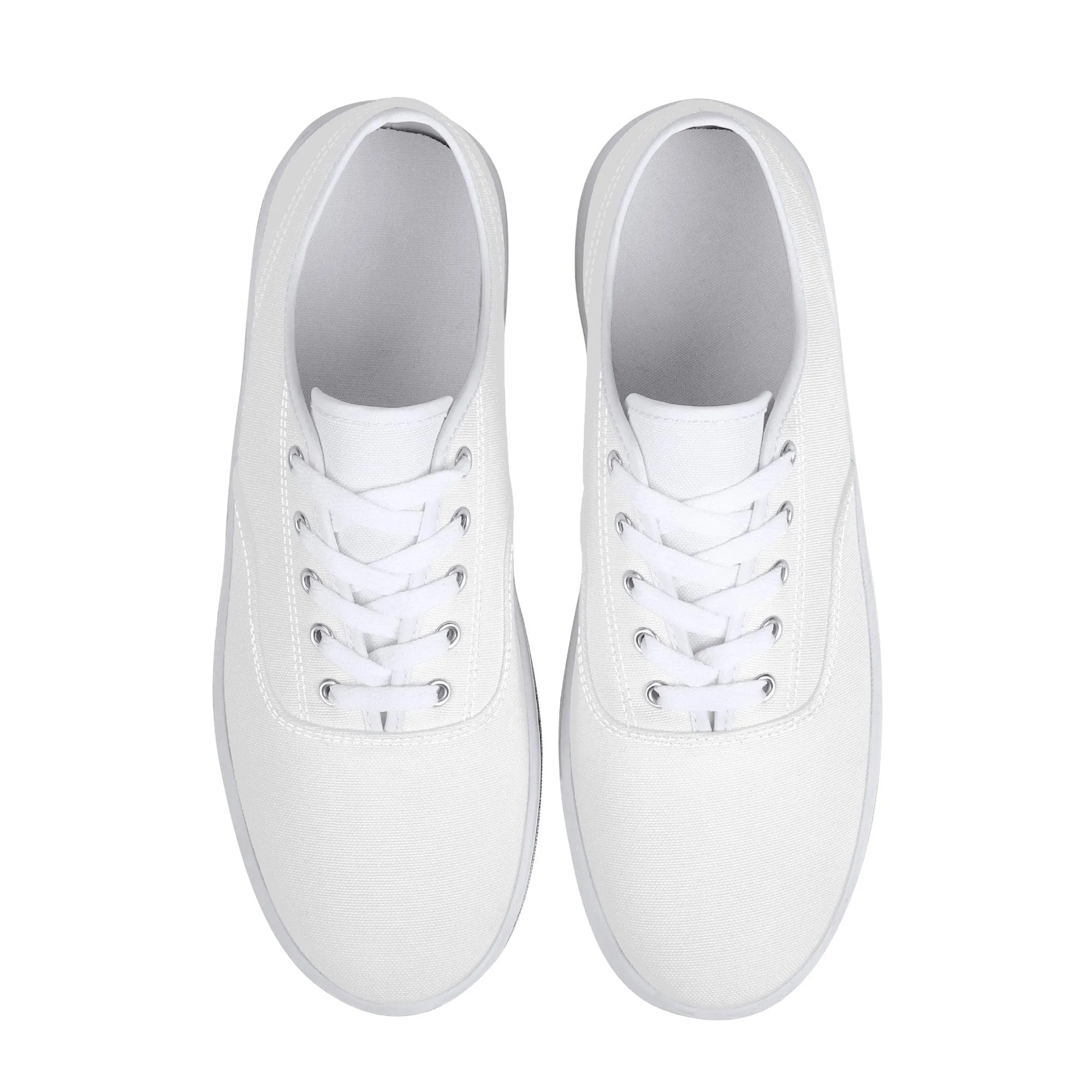 Custom Skate boarding Shoe - White D3