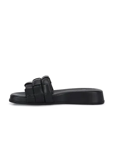 Delize Light Leather Black women lightweight, leather, clog sandals 2001-39