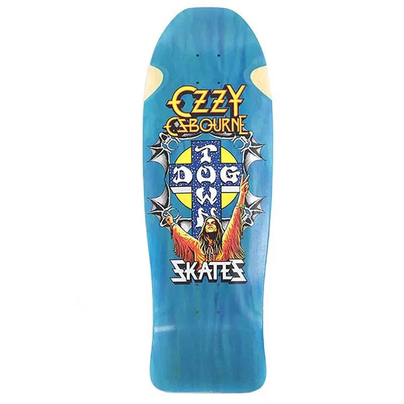 Dogtown Ozzy Osbourne 10.125" x 30.325" (BLUE STAIN) Skateboard Deck