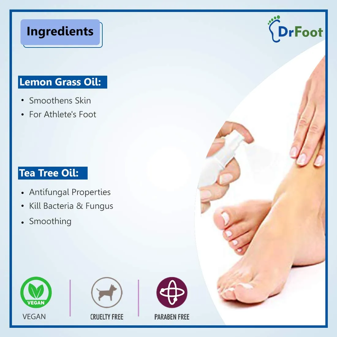 Dr Foot|Natural Foot&Shoe Unisex Deodorant Spray|Sanitizer Spray|Foot Spray|With Essential Oils|Foot Spray For Smelly Feet|Shoe Spray For Bad Smell|Shoe Smell Remover Spray|Shoe Freshener,1 Count