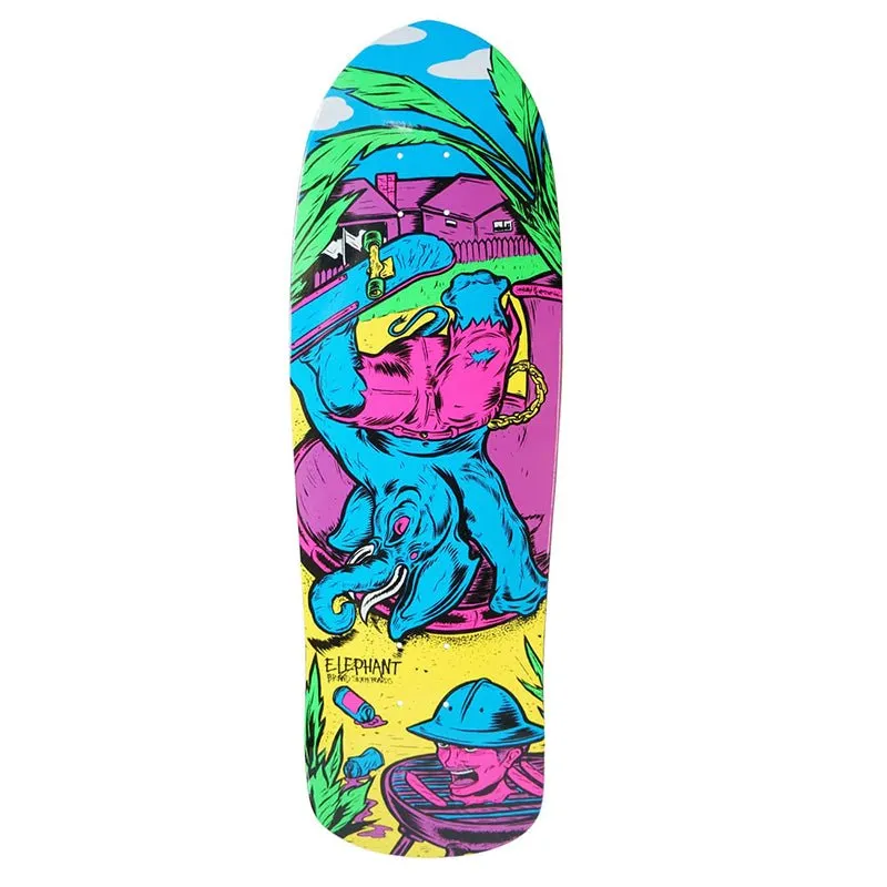 Elephant Brand 9.5" x 32.25" BBQ Session Blue Skateboard Deck