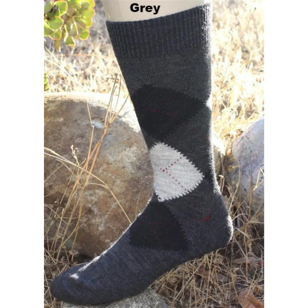 Elevate Your Foot Game: Luxurious Alpaca Argyle Socks (Golfers, Foot Golfers, Everyday Style)