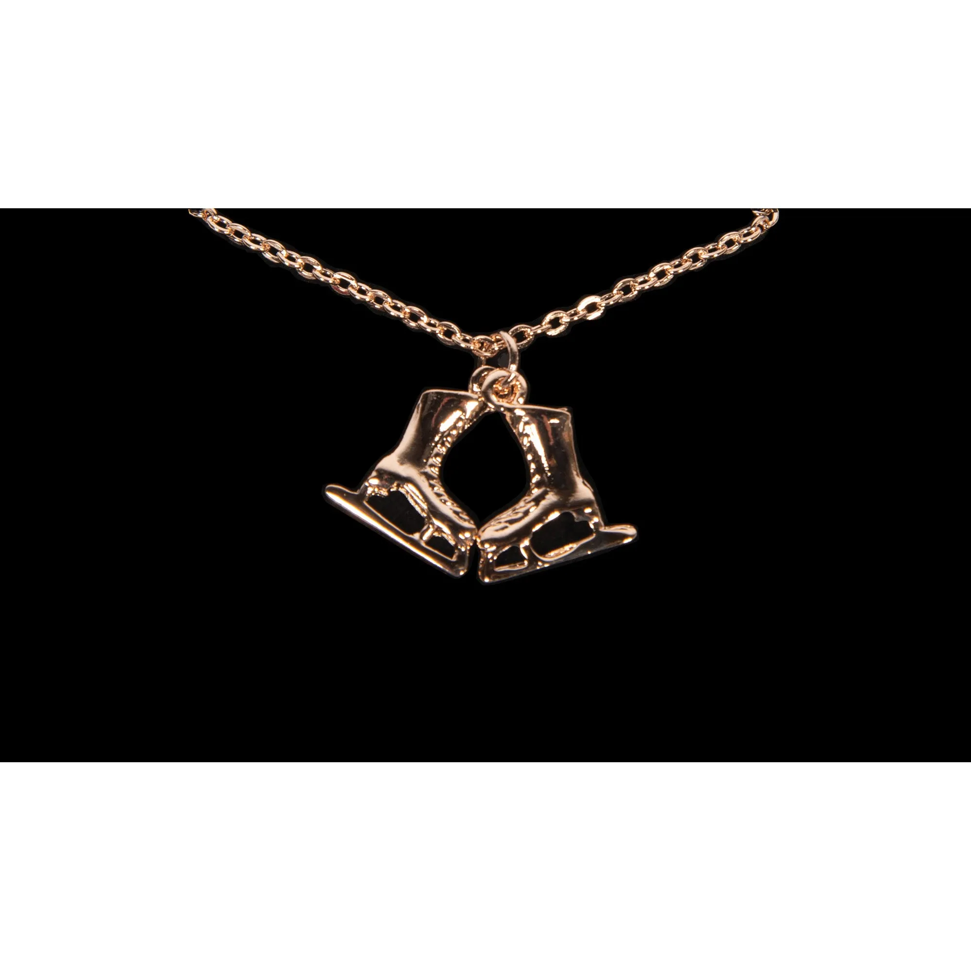 Figure Skating Jewelry 1203 Skate Jewelry Necklace - Rose Gold