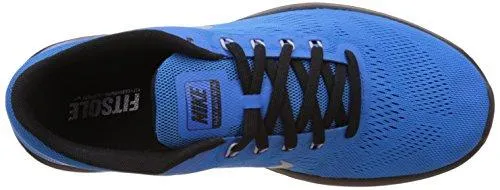 Flex 2016 Rn Running Shoes 10.5 DM Us Pht Blue/Mtllc Slvr/Blk/White