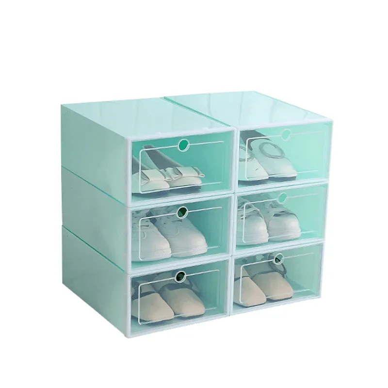 Foldable Plastic Shoe Box C18-5-1 LIGHT BLUE