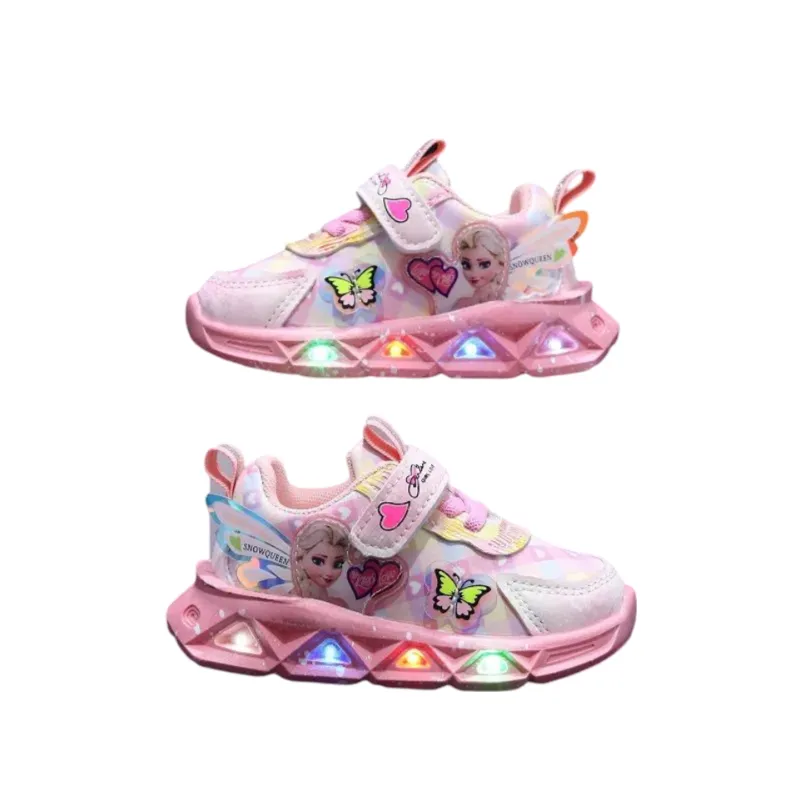 Frozen Elsa Princess LED Sneakers For Girls