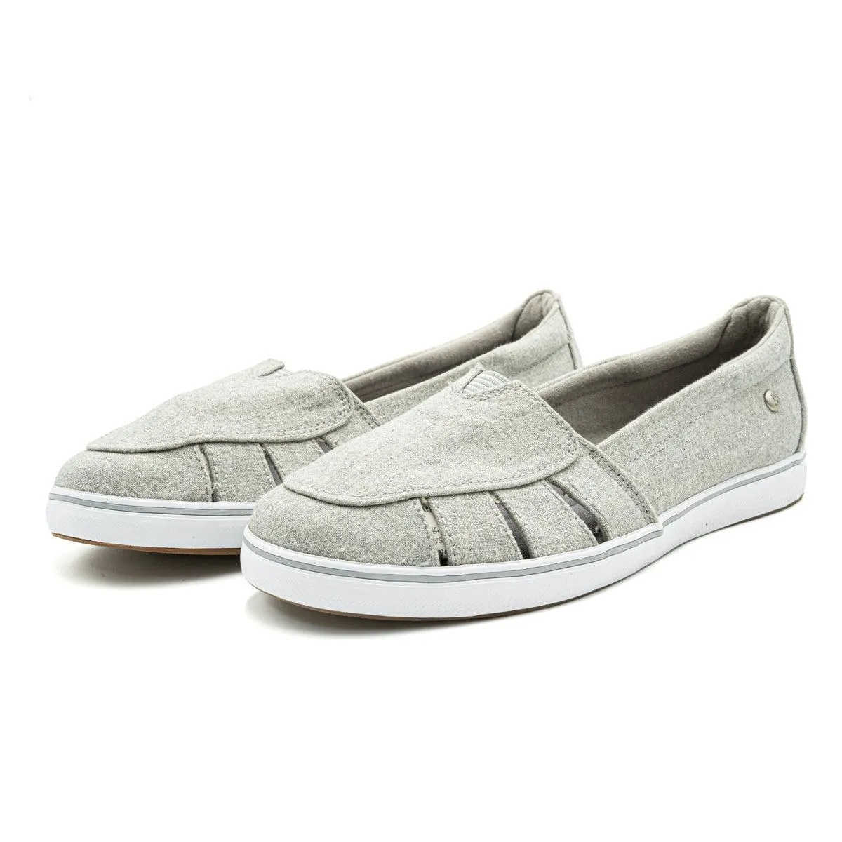 Grasshoppers Hampton Ballerinas Fabric Grey Colour For Women