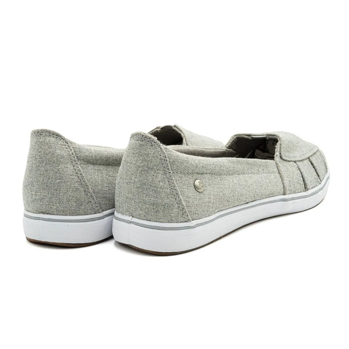 Grasshoppers Hampton Ballerinas Fabric Grey Colour For Women