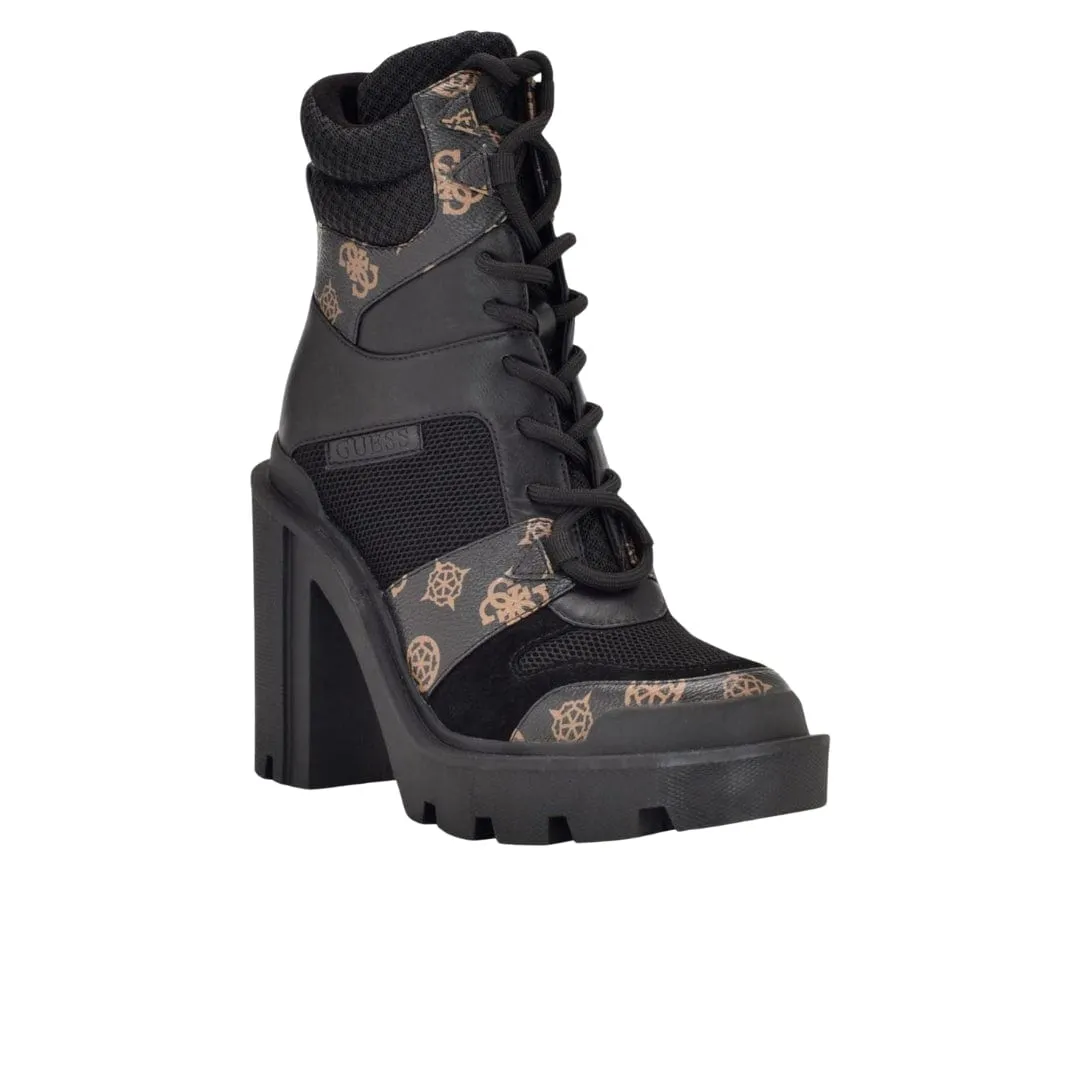 GUESS - Tadbit Logo Lug Sole Fashion Lace-up Booties