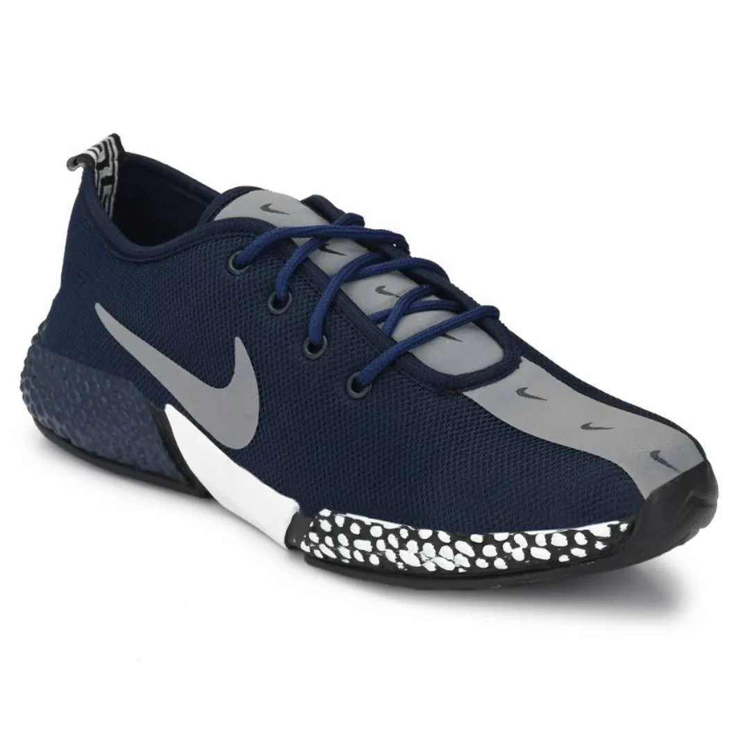 High Fashion Blue Mesh Dot Sports Sneaker For Men