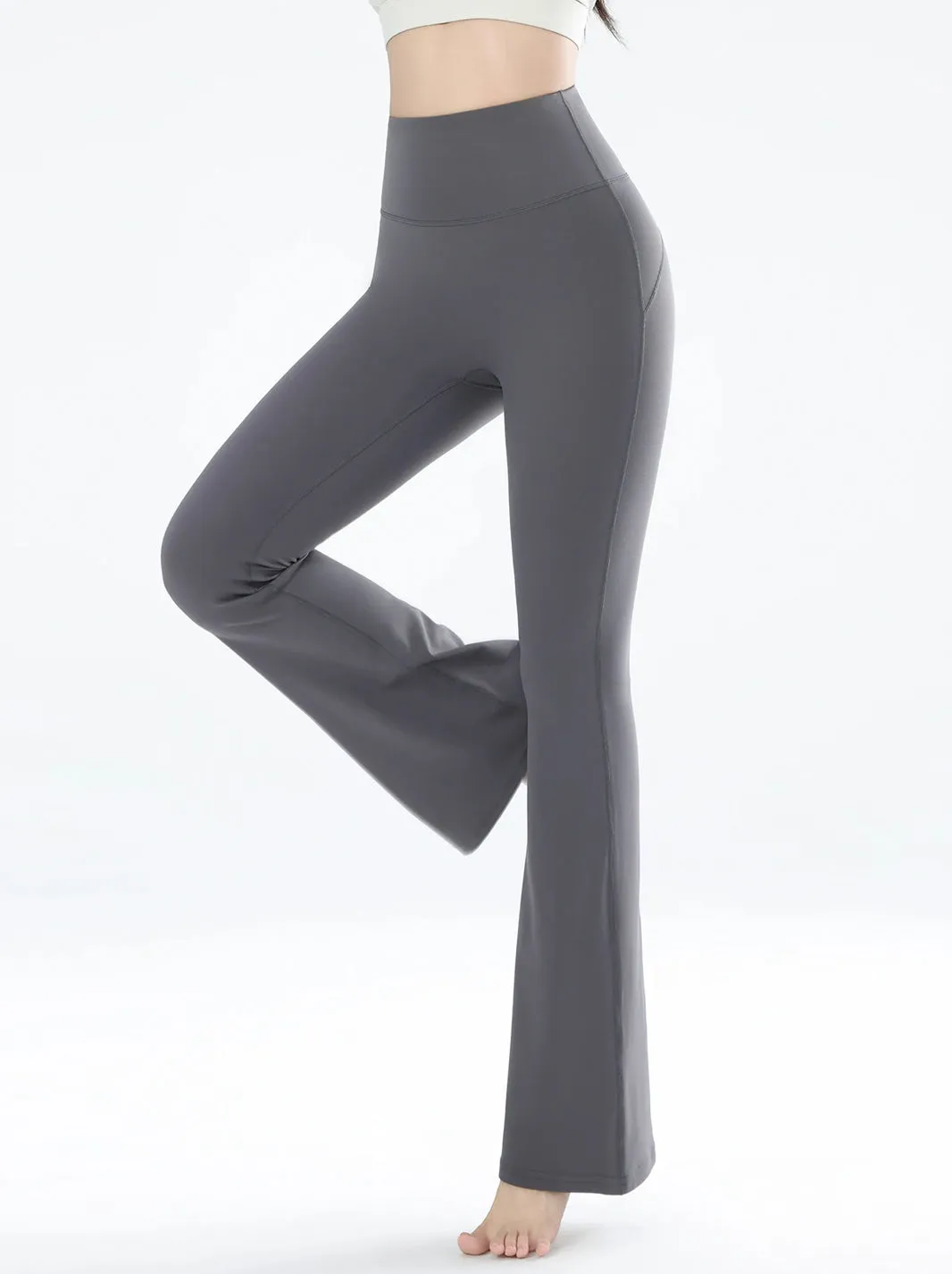 High Waisted Breathable Flared Leggings