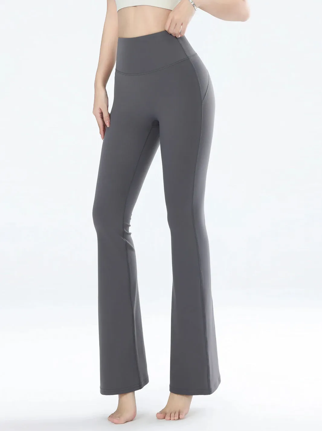 High Waisted Breathable Flared Leggings