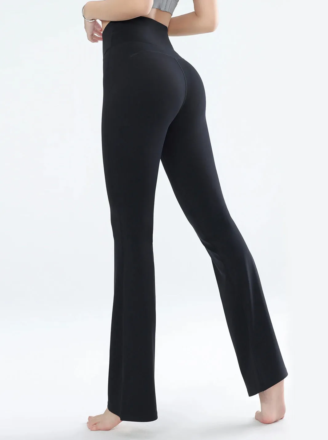 High Waisted Breathable Flared Leggings