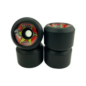 Hosoi 61mm 97a Rockets Black Skateboard Wheels 4pk