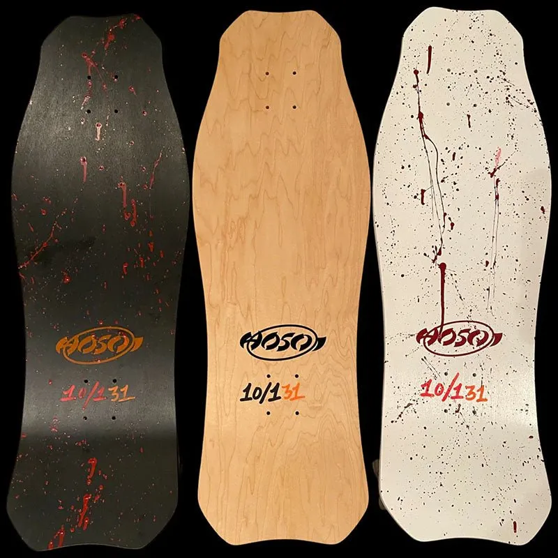 Hosoi Limited 10.5"x 31" Halloween 2022 Bloody White OG Hammerhead Skateboard Deck